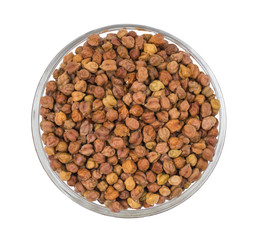 Black Chick Pea or Kala Chana isolated on White Background