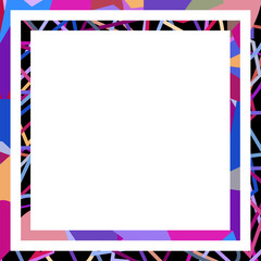 Fototapeta premium Abstract frame of geometric shapes