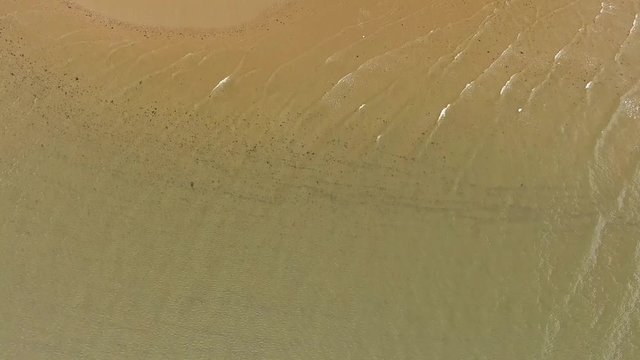 Flying over the beach of Llandudno, Wales - United Kingdom