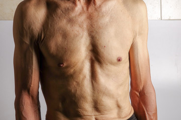 Fototapeta premium An image of a middle age man front side