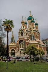 Fototapeta na wymiar Nizza, Russian Orthodox Cathedral