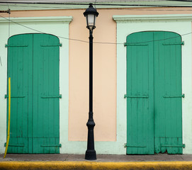 Obraz premium Cultural capital city of Dominican Republic, Santiago de los Caballeros. Colonial architecture