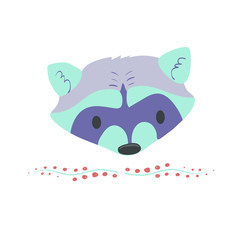 Forest animal cute cartoon vector illustration