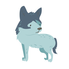 Forest animal cute cartoon vector illustration