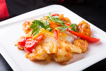 Traditional chinese sweet chicken