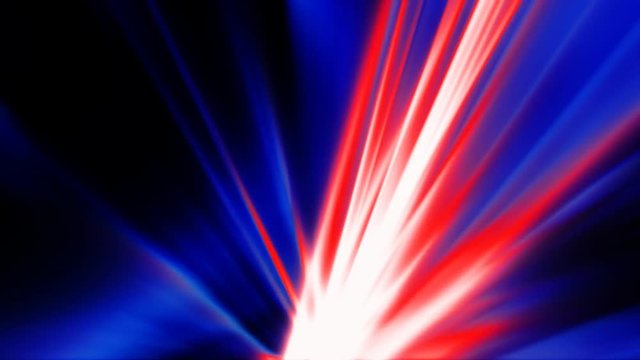 flashing radial laser show in national colours of USA, France, Russia, Great Britain, Chile and Australia for national holidays and sport events, loop