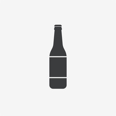 Beer Bottle Vector Icon