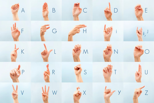 American sign language.