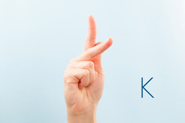 American sign language K.