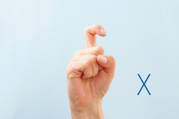 American sign language X.