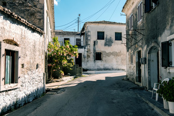 Fototapeta na wymiar Dorfidylle auf Korfu