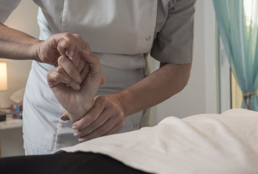 Alternative therapy body treatment.