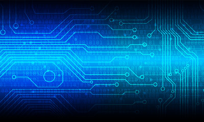 Obraz premium Hi Tech Cyber Circuit Board Security Binary Code Number Vector Background