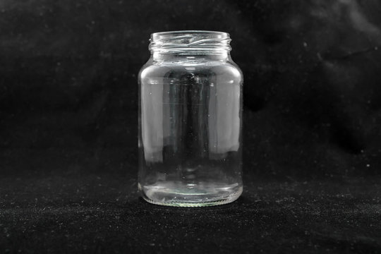 Frasco de vidro transparente