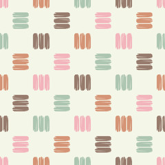 Fototapeta premium Seamless abstract geometric pattern. The texture of the strips. Brushwork. Hand hatching. Scribble texture. Textile rapport.