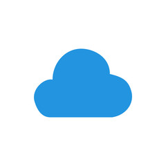 Cloud icon, isolated. Flat design.