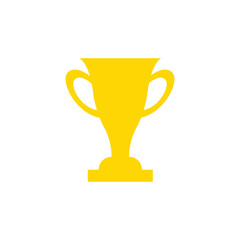 Trophy star icon - gold prize isolated, award winner prize, achievement symbol