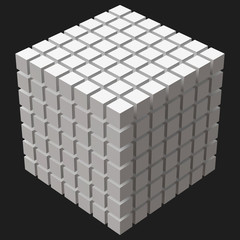 big cube with cubic cuts