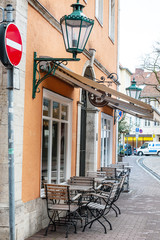 Naklejka premium HANNOVER, GERMANY- March 13, 2018 : Street view of downtown in Hannover, Germany.