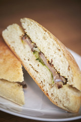 Roasted ham sandwich 