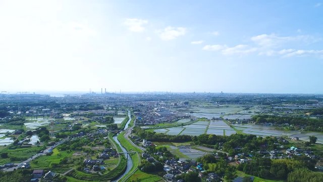 田舎の風景・ドローン