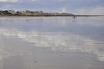 Sand beach and & the sea