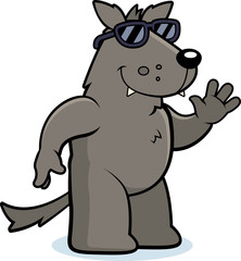 Cartoon Wolf Sunglasses