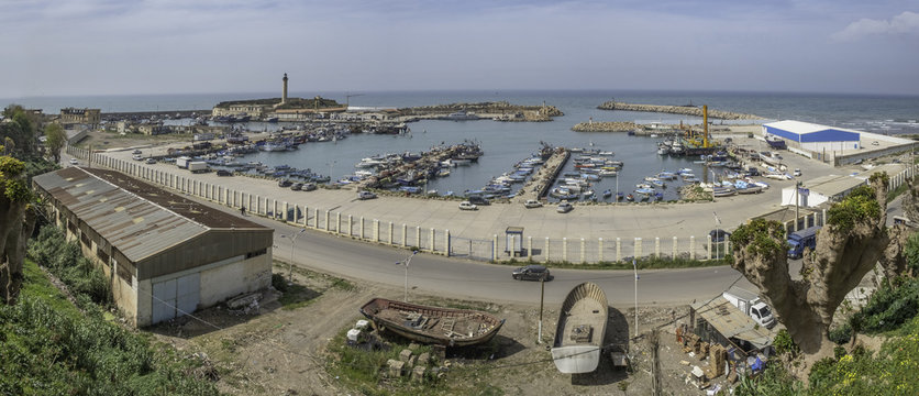 Harbour in Cherchell, roman Caesarea Iol, Algeria