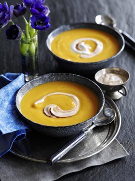Cream of sweet potato soup (Morocco)