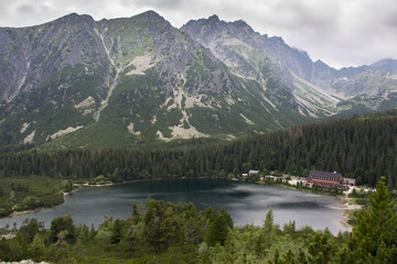 Fototapeta na wymiar Tatra National Park, Slovakia, Popradske pleso