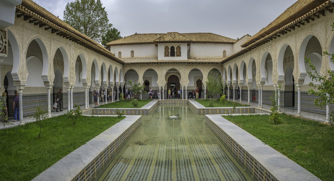 Interiors of the Mechouar Palace or the Zianide Royal Palace in Tlemcen, Algeria