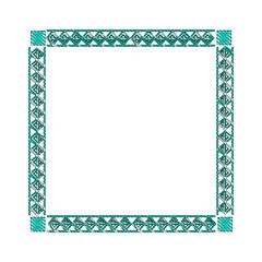 square victorian frame isolated icon vector illustration design