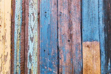 The colorful wood texture with natural patterns.Fashionable youth background texture. Cracked paint.