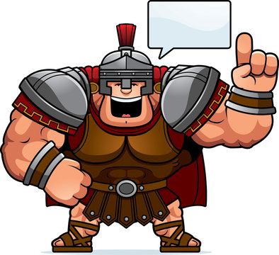 Cartoon Centurion Talking