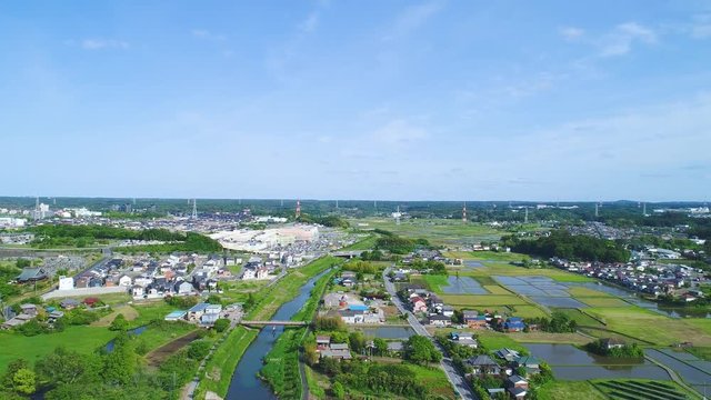 田舎の風景・ドローン