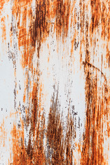Metal Rust Background Metal Rust Texture. Beautiful unusual background. Rusted white painted metal wall.
