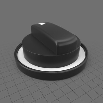 Round knob with support