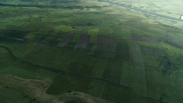 b&uuml;y&uuml;k tarımsal alanlar ve yeşil doku