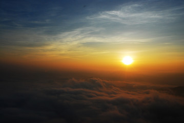Beautiful Sunlight, sunrise and cloud in the morning