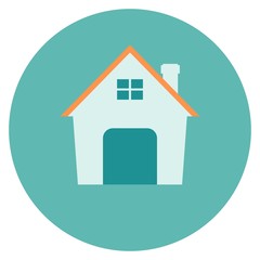 Small house. Icon . Simple flat symbol Illustration. Stock vector illustration