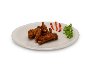  Breaded Crispy fried kentucky chicken tasty dinner.