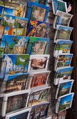 Postcards with draw of Gubbio