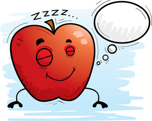 Cartoon Apple Dreaming