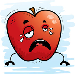 Cartoon Apple Crying