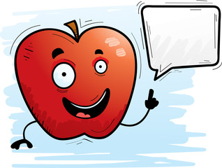 Cartoon Apple Talking