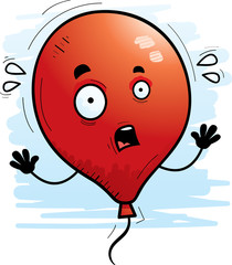 Scared Cartoon Balloon