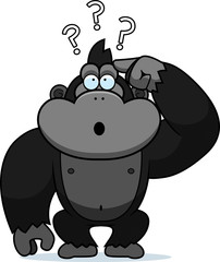 Cartoon Stupid Gorilla