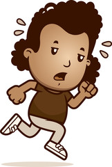 Cartoon Girl Exhausted