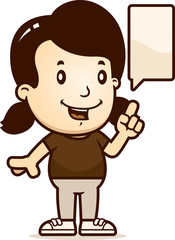 Cartoon Girl Talking