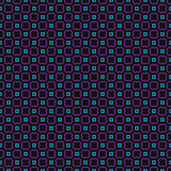 Violet geometric background in traditional tile style. Design for printing on fabric, paper, wrapper. Seamless pattern.